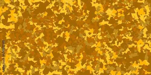 Golden forged carbon fiber texture, vector graphic
