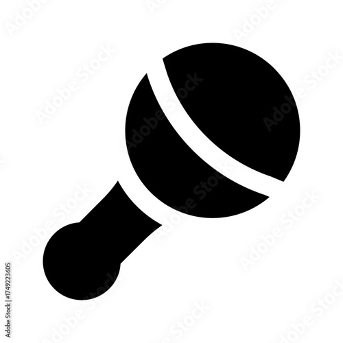 rattle glyph icon