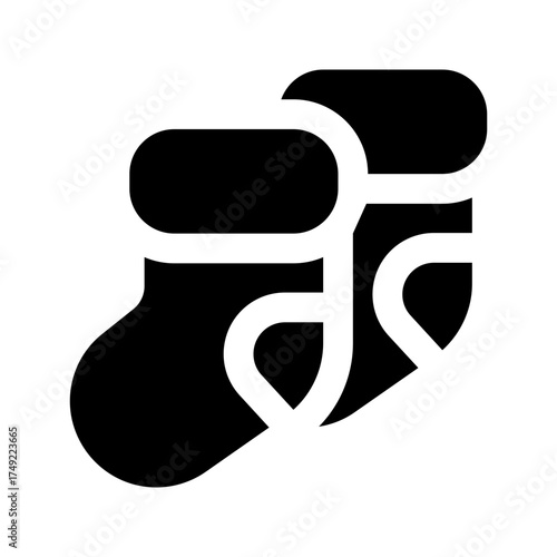 sock glyph icon