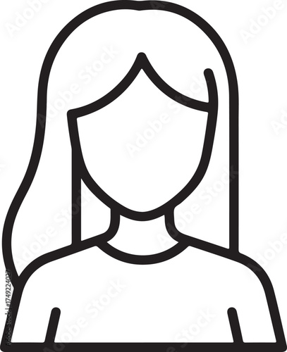 woman with long hair, smiling, casual modern look
