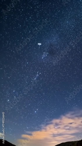 night sky with stars