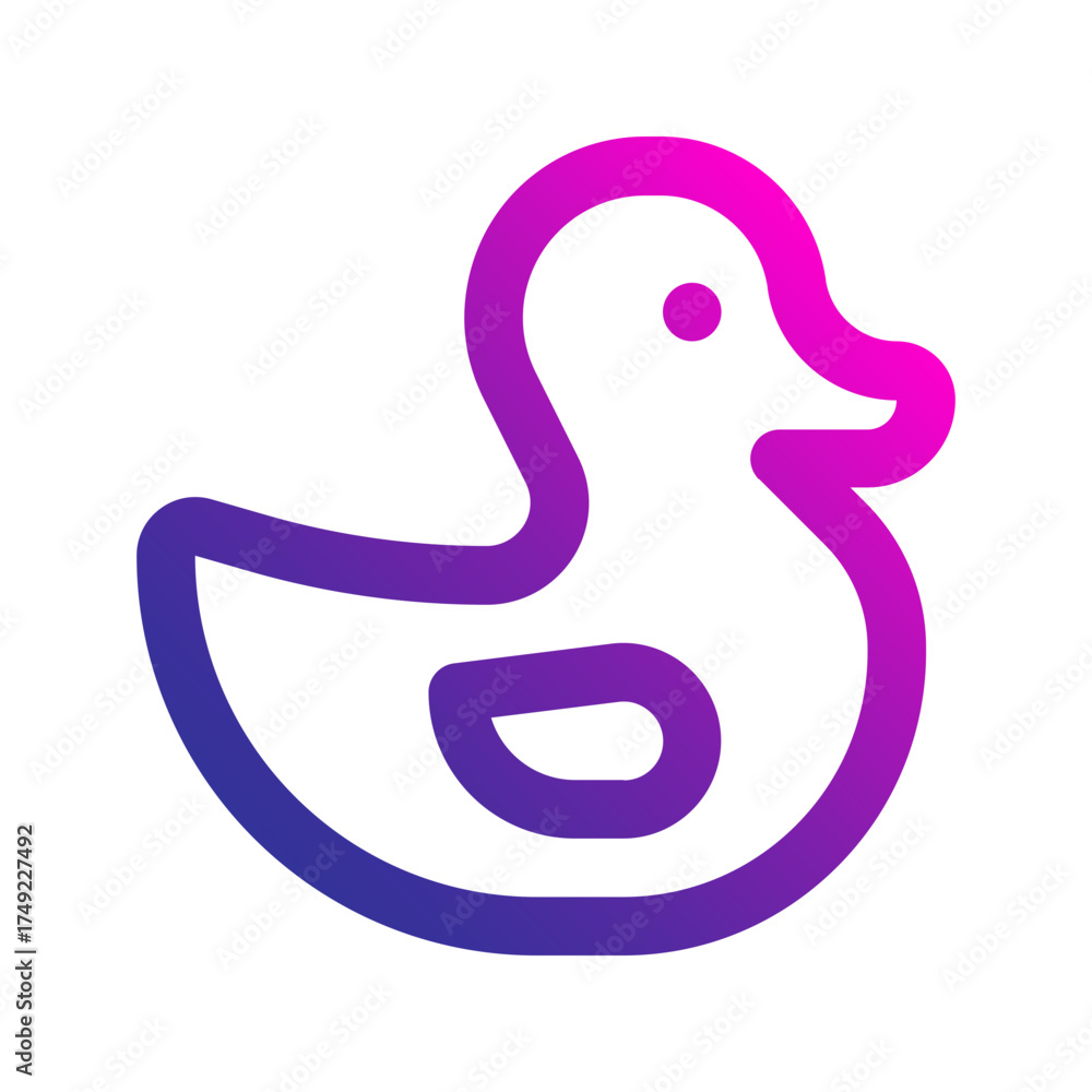 Obraz premium duck gradient icon