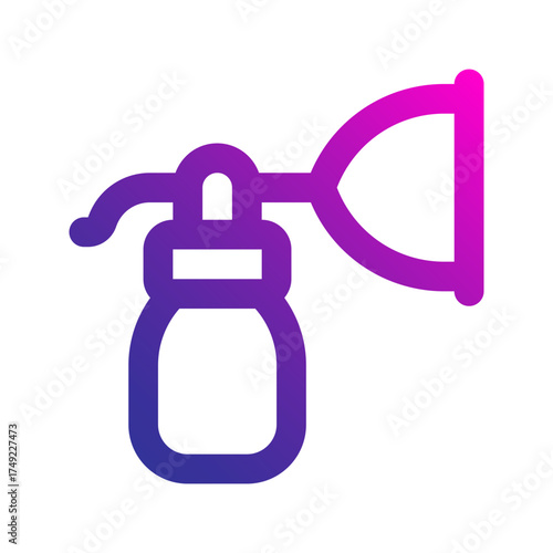 breast pump gradient icon