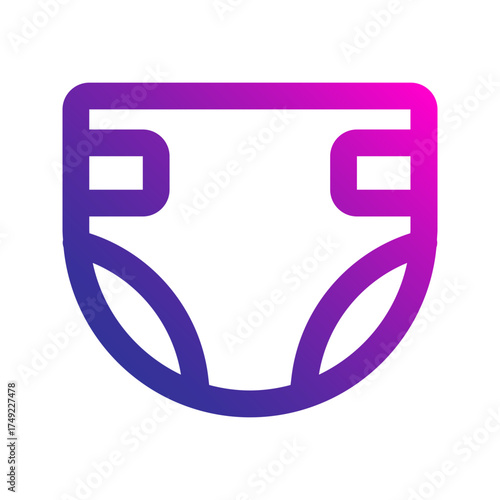 diaper gradient icon