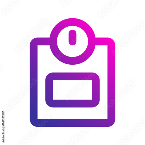 weight scale gradient icon