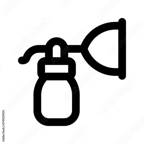 breast pump line icon