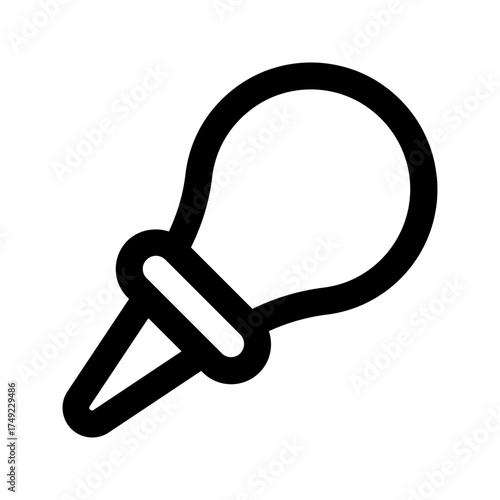 nasal aspirator line icon