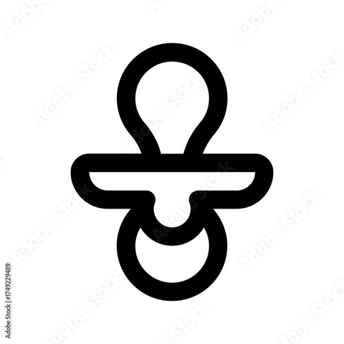 pacifier line icon
