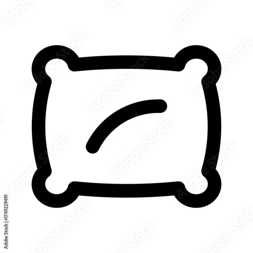 pillow line icon