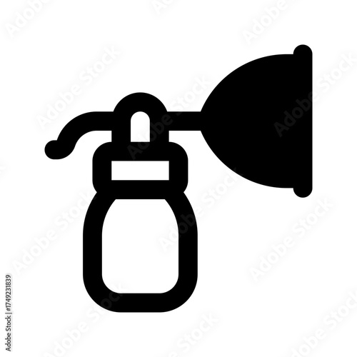 breast pump line icon