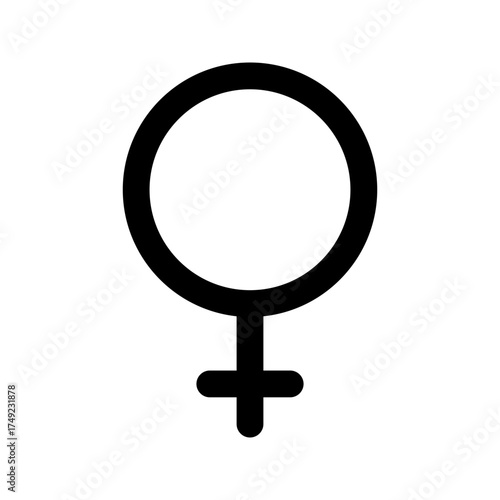 female gender line icon