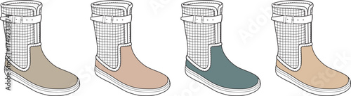 Boots Array Stylish Footwear Collection in Various Earth Tones