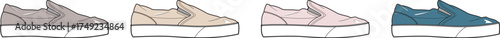 Stylish Slip-On Sneakers Collection Trendy Colors for Casual Wear