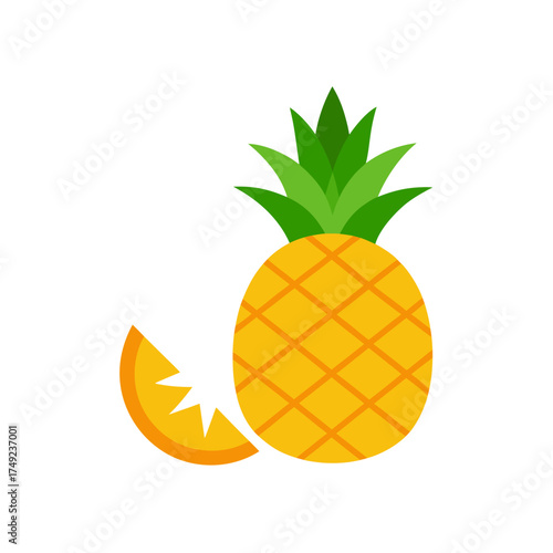 vector illustration of pineapple