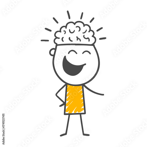 A Moment of Shining Intellect An Expression of Exuberance and Happiness Accompanied by the Joy of New Ideas.