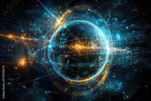 Unveiling the World of Quantum Physics Through Captivating Images and digital art piece that appears