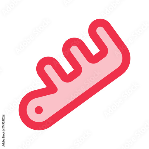 comb outline fill icon