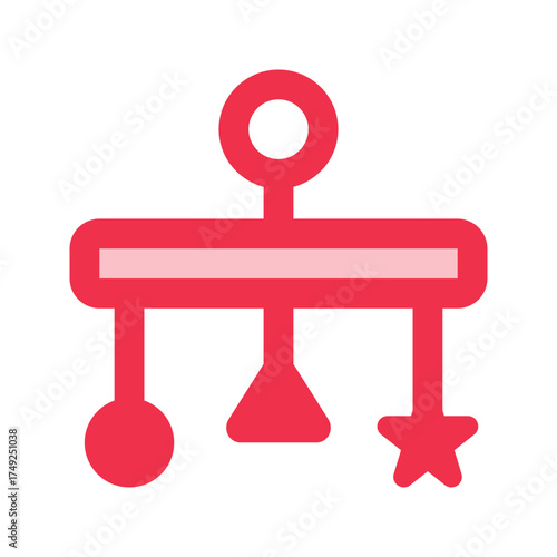 crib toy outline fill icon