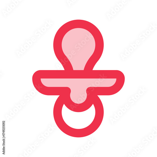 pacifier outline fill icon
