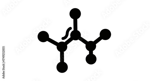 Black and white molecular structure diagram representing a chemical compound.