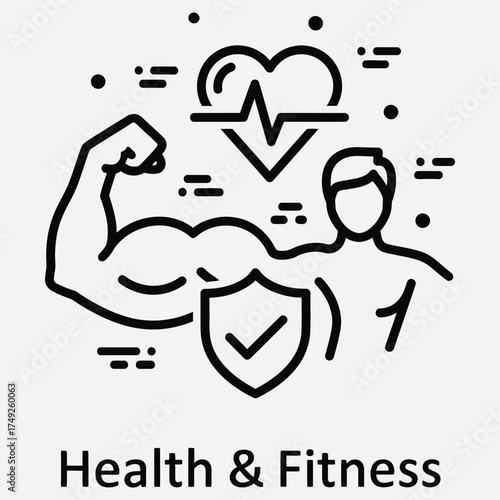Healthy Lifestyle and Physical Well-being A Symbol of Strength, Heart Health, and Protection