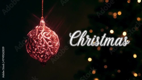 video celebration design christmas tree decoration