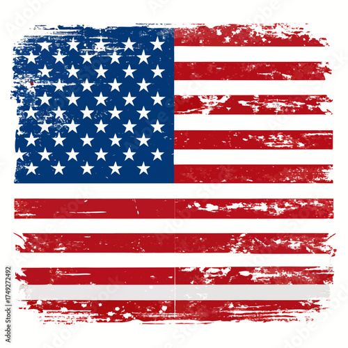 american flag vector illustration