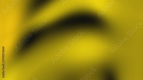 Blurred yellow abstract shapes with dark shadows, suitable for backgrounds, design elements, and artistic concepts with a modern twist.
