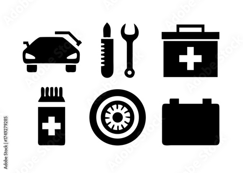 Car repair tools and equipment