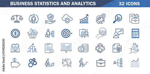 Business graphs and charts vector icons. Business statistics and analytics,
money, down or up arrow, Chart and diagram Icon. 
charts, diagrams, Vector illustration