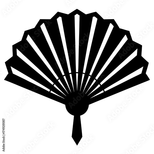 fan on black background