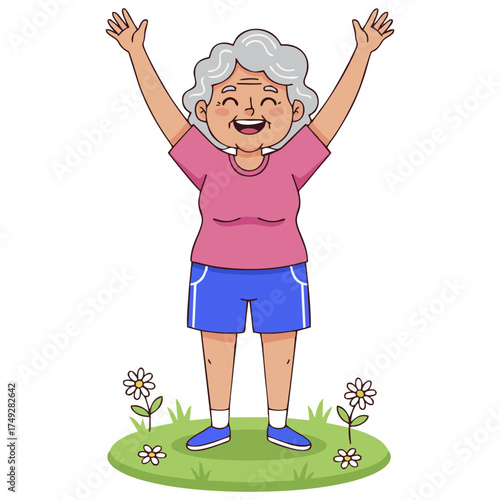 Achieving Inner Peace: Modern Vector of a Woman Practicing Yoga for Corporate Wellness and Mindful Living Campaigns.