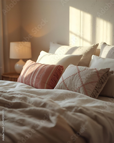 pillow shams, bedding decor, bedroom accessories, cotton pillow sham, chenille pillow, decorative pillows, home textiles, soft bedding, cozy bedroom, bed linen, pillow cover, elegant bedding, comforta