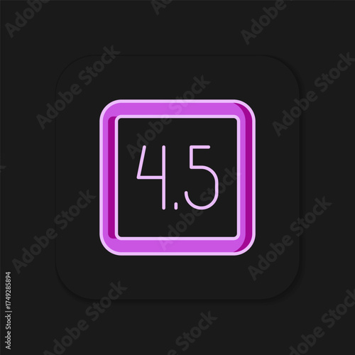 Filled outline Film or movie cinematography rating or review icon isolated on black background. Flat filled outline style with shadow. Vector