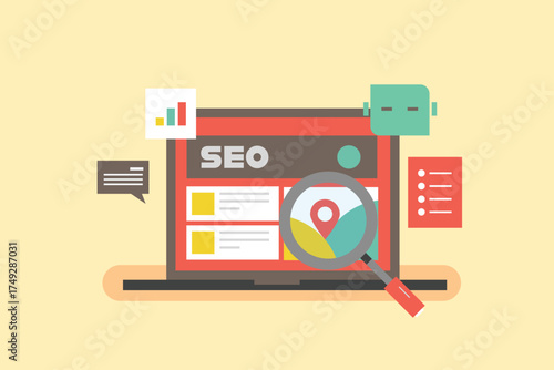 AI chatbot displaying search results according to user's query, AI driven user intent search result, AISEO concept.