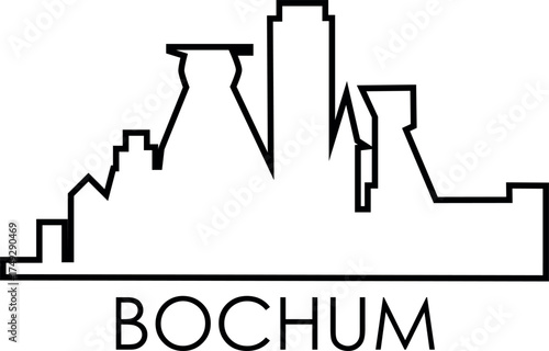 A collection of modern flat vector icons representing the main cities of Germany, including Berlin, Munich, Hamburg, Frankfurt, Cologne, Stuttgart, and more. Each city icon features famous landmarks a