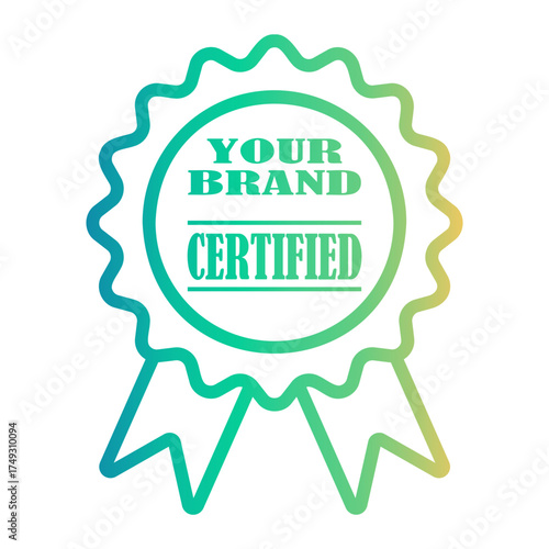 trademark Line Gradient Icon