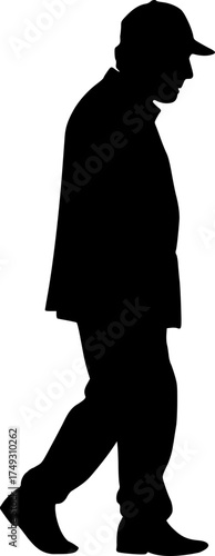 Design of old man walking