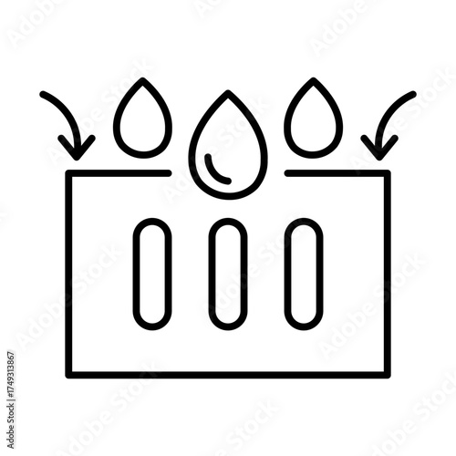 storm protection line icon