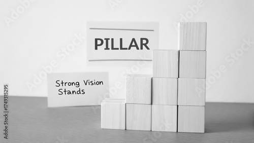 Building Strong Foundations with Wooden Blocks and Inspirational Words