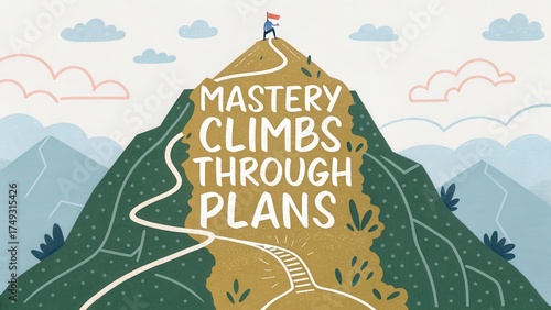 Wallpaper Mural Climbing to Mastery: The Journey Through Purposeful Planning Torontodigital.ca