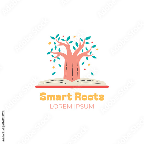 Logos Hand drawn Flat kindergarten Logo 3