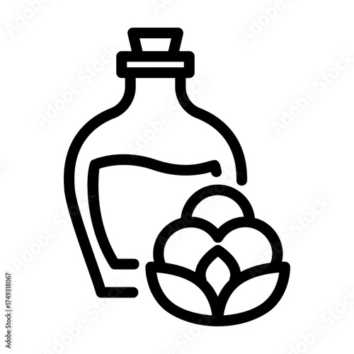 cottonseed oil Line Icon