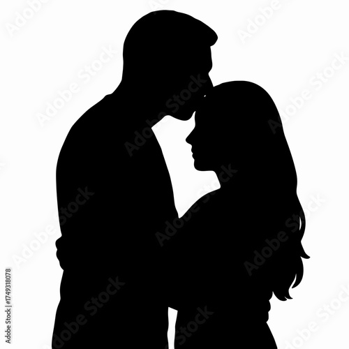  Kiss on the forehead with a hug