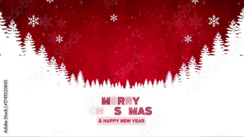 design red and white video gretting merry christmas grunge heart with red ribbon