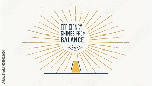 Efficiency Illuminated by Balance Concept with Radial Design