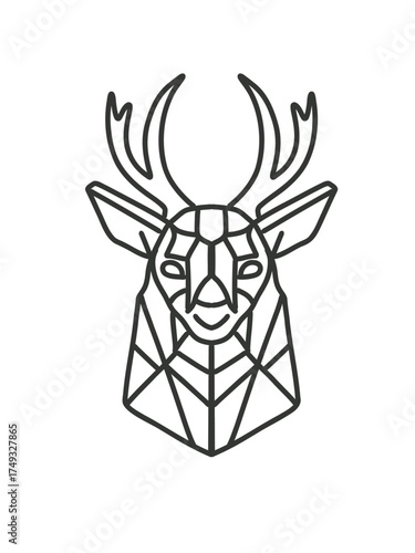 selective focus origami deer figure