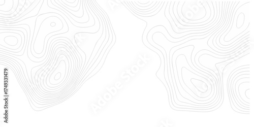 Modern location discovery vector topo map design White background with topographic world grid wave Topographic map geographic line texture.	