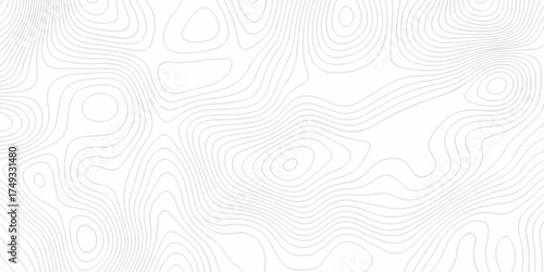 Modern location discovery vector topo map design White background with topographic world grid wave Topographic map geographic line texture.	