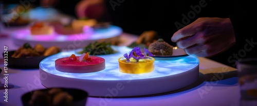 multi-sensory dining experience with hands-on dishes and immersive surroundings